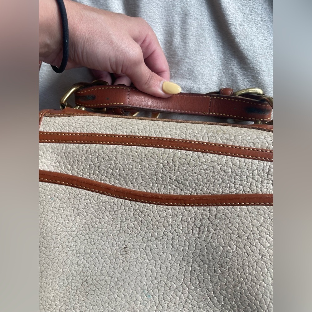 Vintage DOONEY & BOURKE Leather Handle Satchel Shoulder Bag Crossbody - Picture 7 of 15